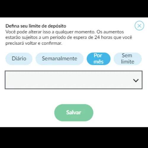 estabelecer um limite, se necessário